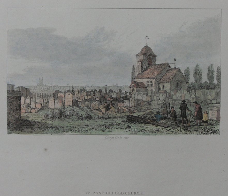 Print - St. Pancras Old Church - Cooke